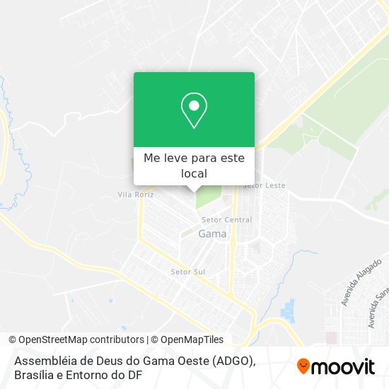 Assembléia de Deus do Gama Oeste (ADGO) mapa