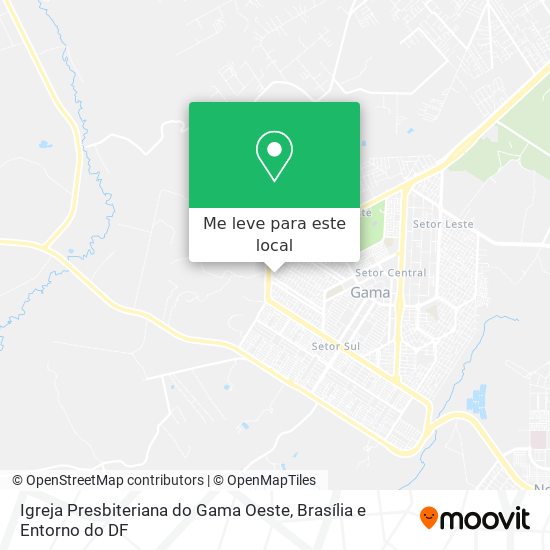 Igreja Presbiteriana do Gama Oeste mapa