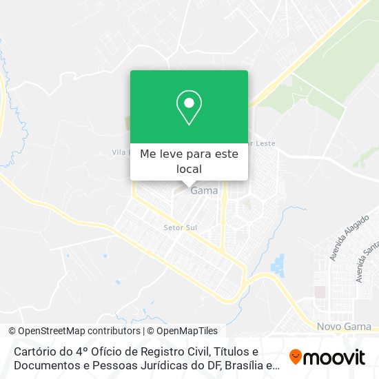 Cartório do 4º Ofício de Registro Civil, Títulos e Documentos e Pessoas Jurídicas do DF mapa