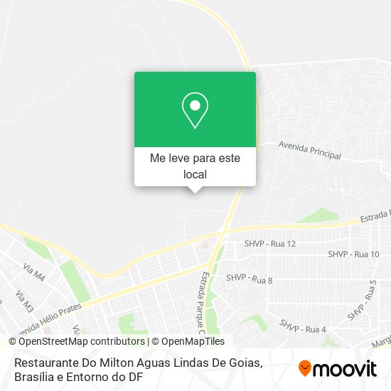 Restaurante Do Milton Aguas Lindas De Goias mapa