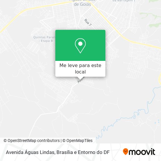 Avenida Águas Lindas mapa