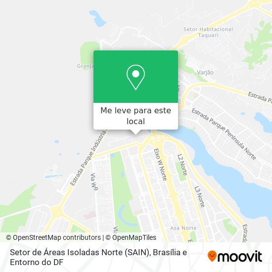 Setor de Áreas Isoladas Norte (SAIN) mapa
