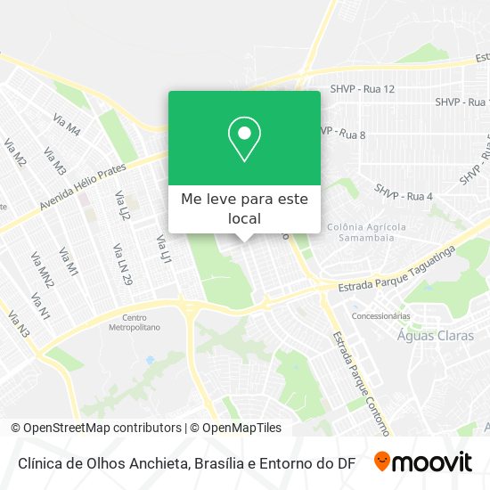 Clínica de Olhos Anchieta mapa