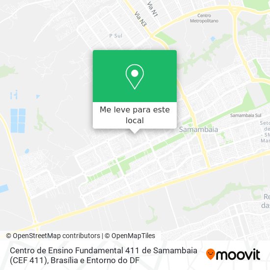 Centro de Ensino Fundamental 411 de Samambaia (CEF 411) mapa