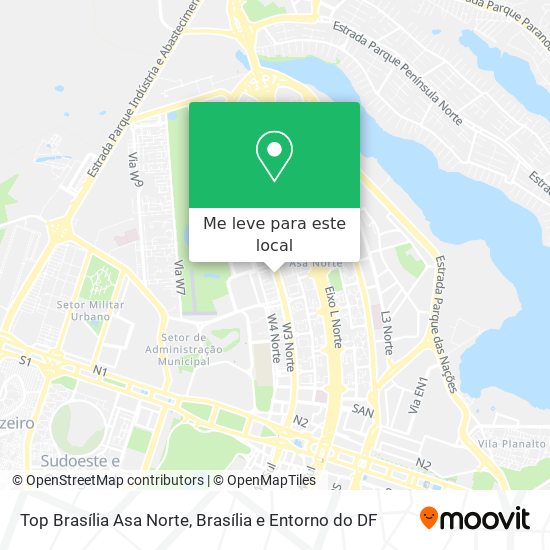 Top Brasília Asa Norte mapa