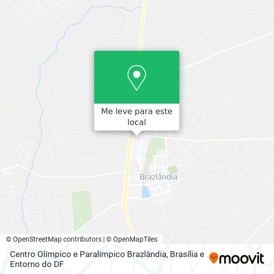 Centro Olímpico e Paralímpico Brazlândia mapa