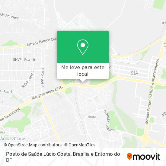 Posto de Saúde Lúcio Costa mapa
