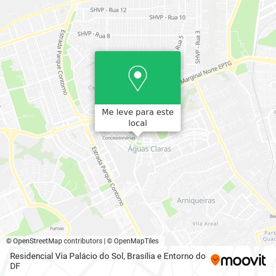 Residencial Via Palácio do Sol mapa