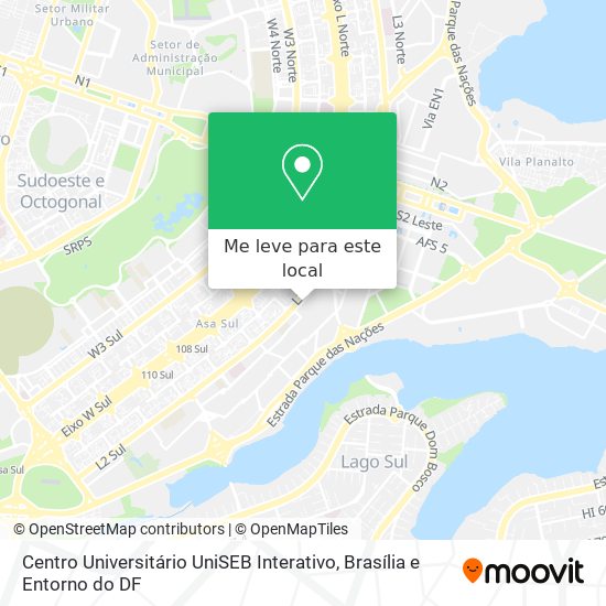 Centro Universitário UniSEB Interativo mapa
