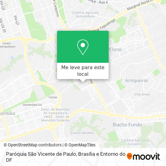 Paróquia São Vicente de Paulo mapa