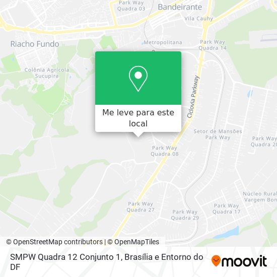 SMPW Quadra 12 Conjunto 1 mapa
