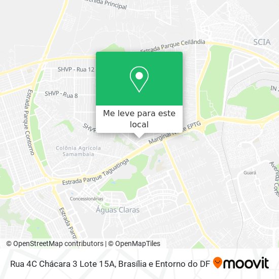 Rua 4C Chácara 3 Lote 15A mapa