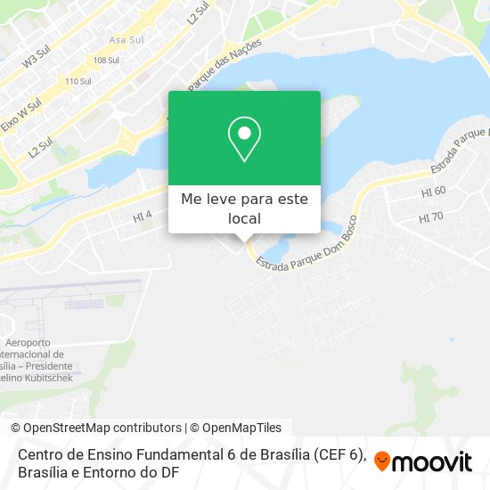 Centro de Ensino Fundamental 6 de Brasília (CEF 6) mapa