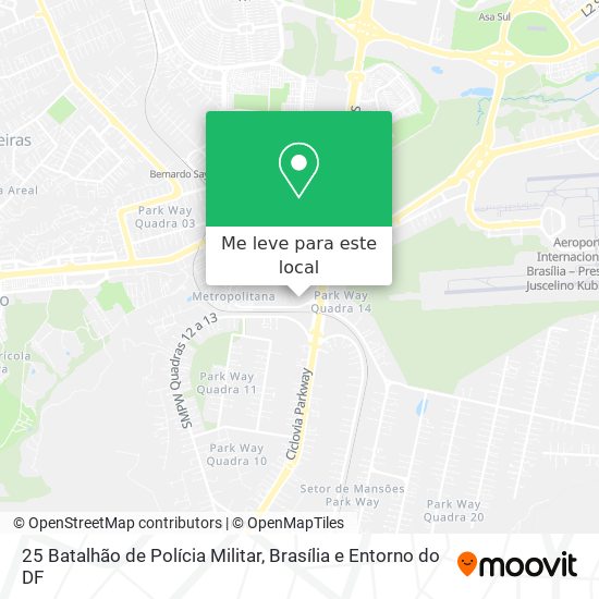 25 Batalhão de Polícia Militar mapa