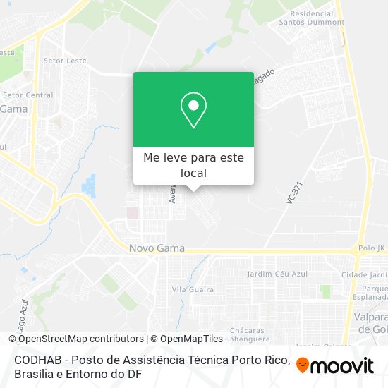 CODHAB - Posto de Assistência Técnica Porto Rico mapa