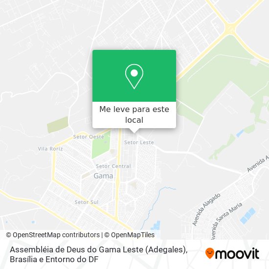 Assembléia de Deus do Gama Leste (Adegales) mapa