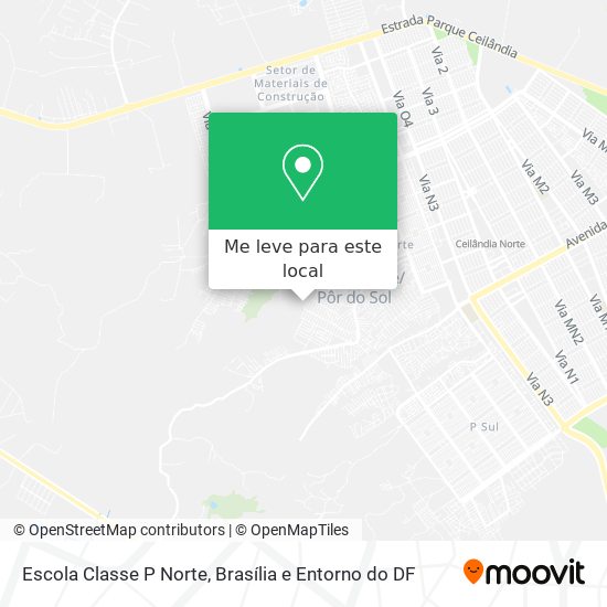 Escola Classe P Norte mapa