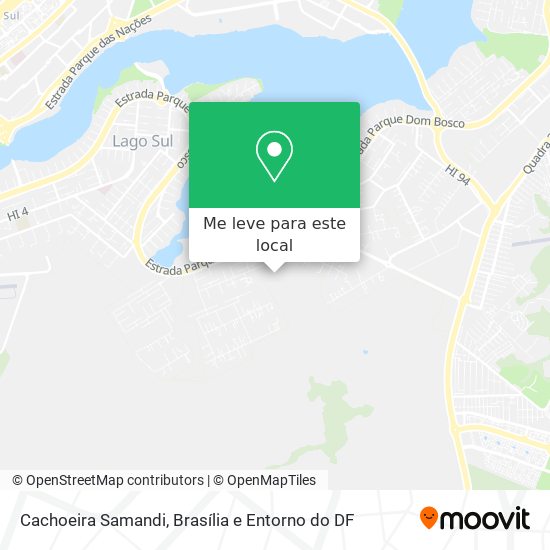 Cachoeira Samandi mapa
