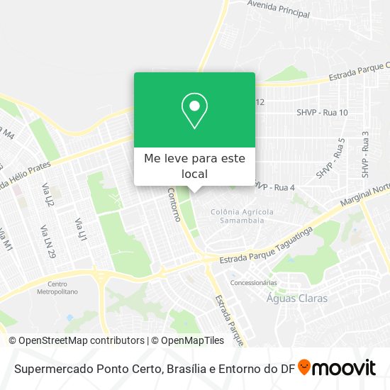 Supermercado Ponto Certo mapa