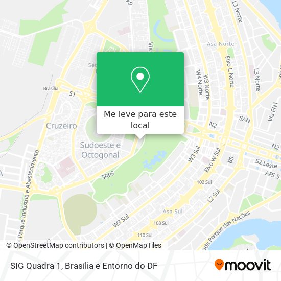 SIG Quadra 1 mapa