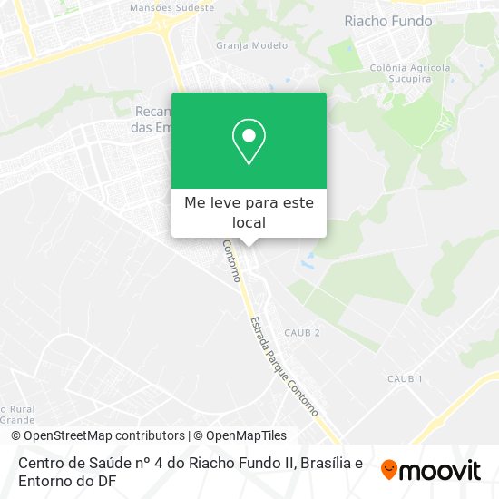 Centro de Saúde nº 4 do Riacho Fundo II mapa