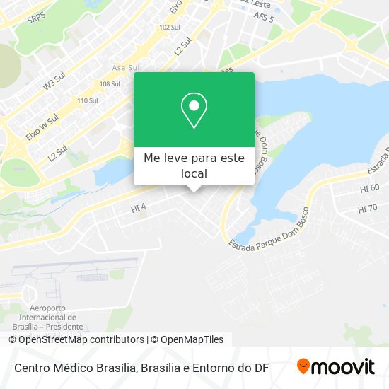 Centro Médico Brasília mapa