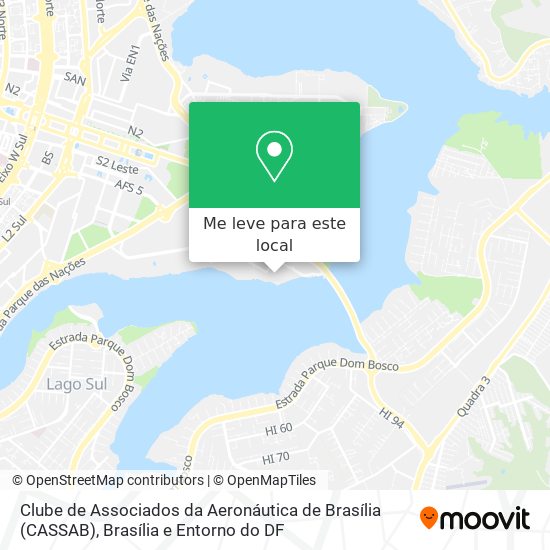 Clube de Associados da Aeronáutica de Brasília (CASSAB) mapa