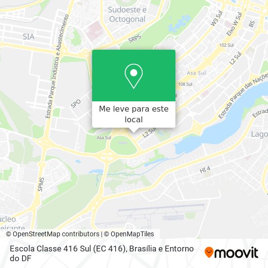 Escola Classe 416 Sul (EC 416) mapa