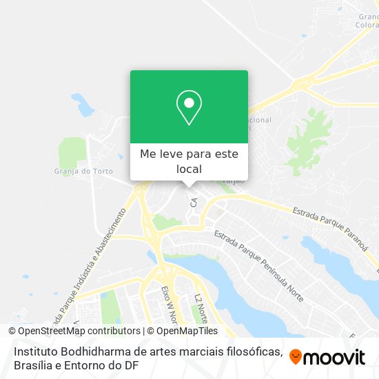 Instituto Bodhidharma de artes marciais filosóficas mapa
