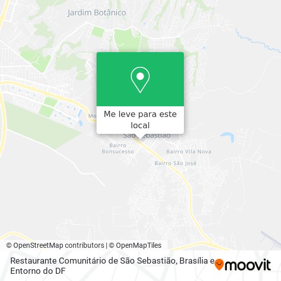 Restaurante Comunitário de São Sebastião mapa