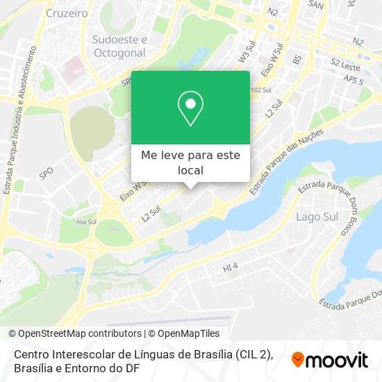 Centro Interescolar de Línguas de Brasília (CIL 2) mapa