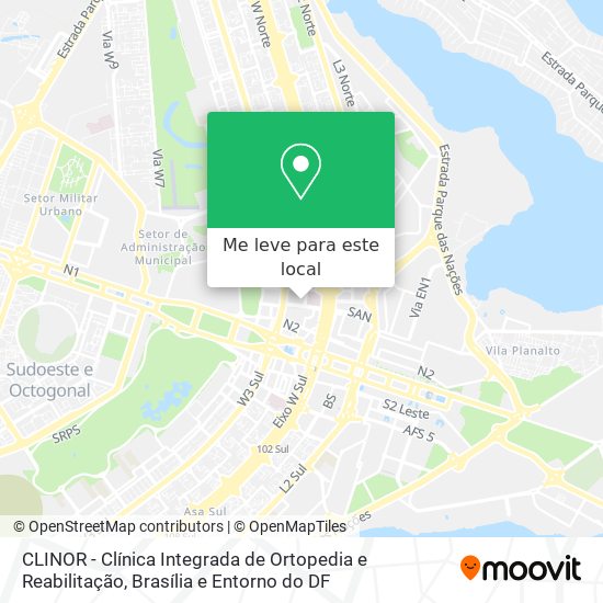 CLINOR - Clínica Integrada de Ortopedia e Reabilitação mapa