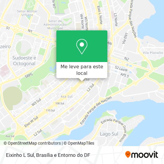 Eixinho L Sul mapa