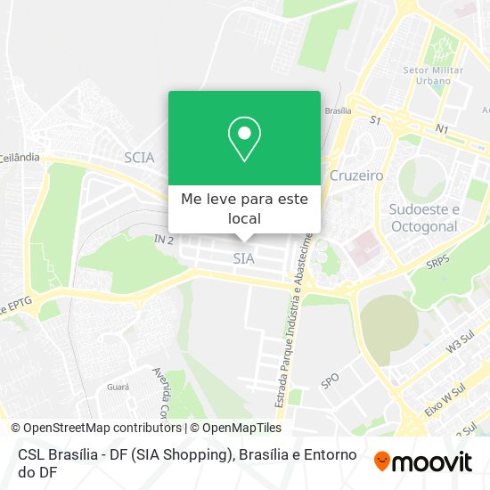 CSL Brasília - DF (SIA Shopping) mapa