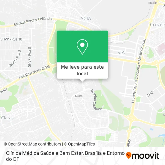 Clínica Médica Saúde e Bem Estar mapa