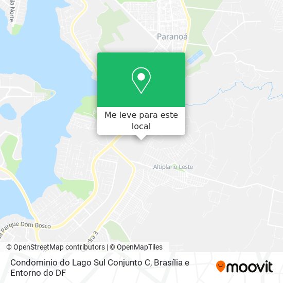 Condominio do Lago Sul Conjunto C mapa