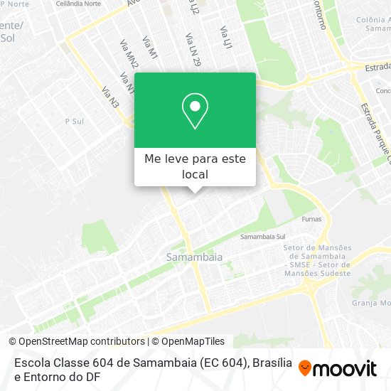 Escola Classe 604 de Samambaia (EC 604) mapa