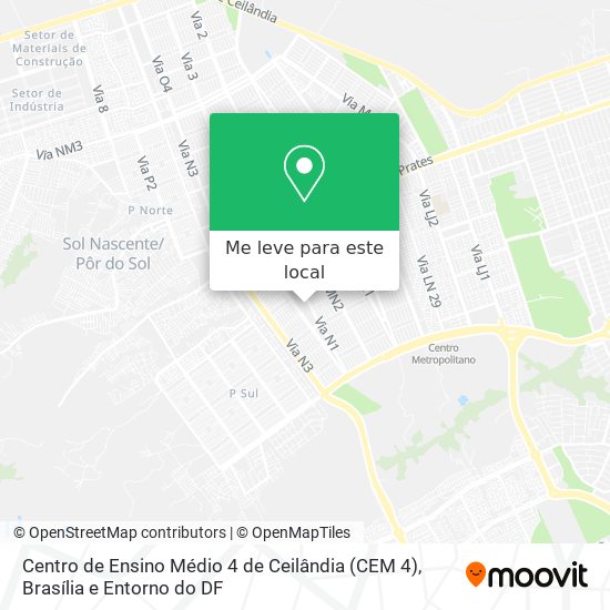 Centro de Ensino Médio 4 de Ceilândia (CEM 4) mapa