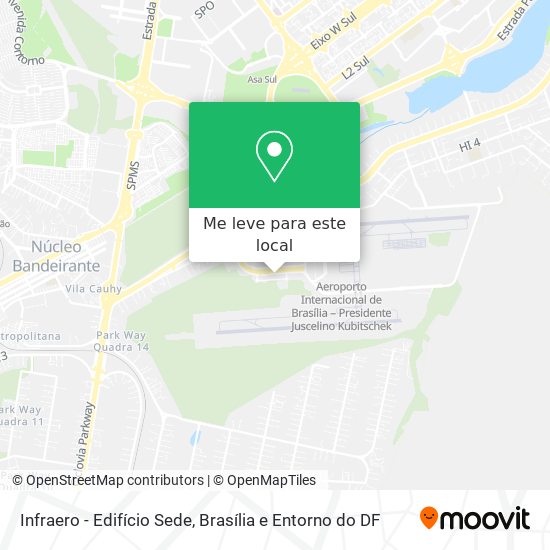 Infraero - Edifício Sede mapa
