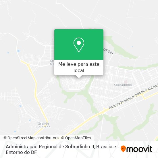 Administração Regional de Sobradinho II mapa