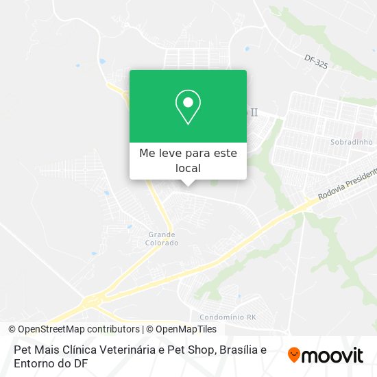 Pet Mais Clínica Veterinária e Pet Shop mapa