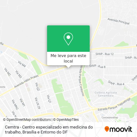 Cemtra - Centro especializado em medicina do trabalho mapa