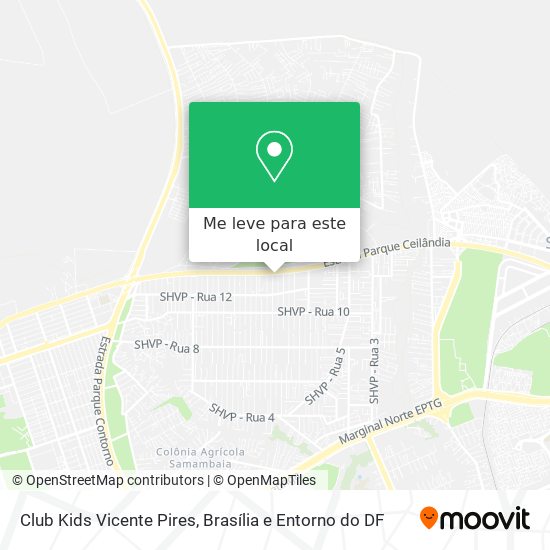 Club Kids Vicente Pires mapa