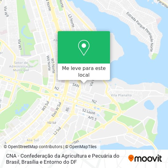 CNA - Confederação da Agricultura e Pecuária do Brasil mapa