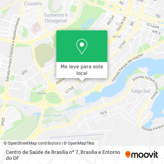 Centro de Saúde de Brasília nº 7 mapa