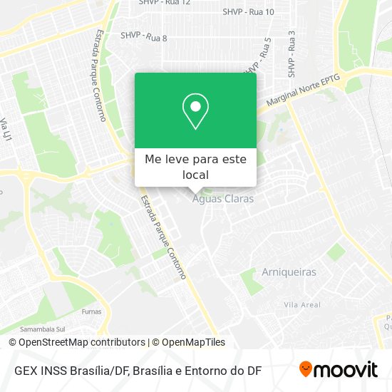GEX INSS Brasília/DF mapa