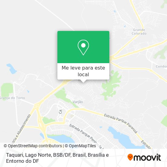 Taquari, Lago Norte, BSB / DF, Brasil mapa