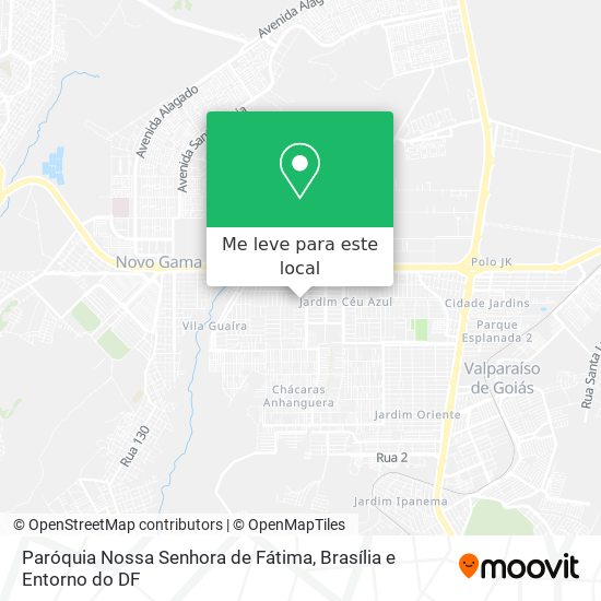 Paróquia Nossa Senhora de Fátima mapa