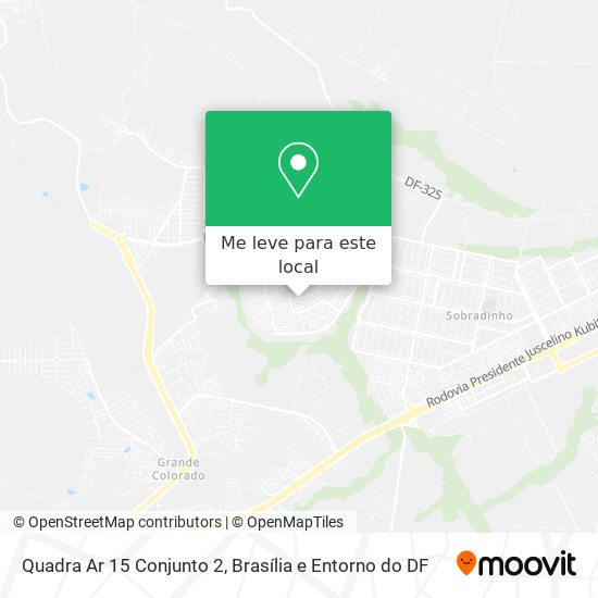 Quadra Ar 15 Conjunto 2 mapa