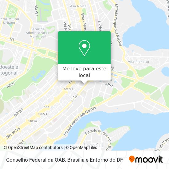 Conselho Federal da OAB mapa